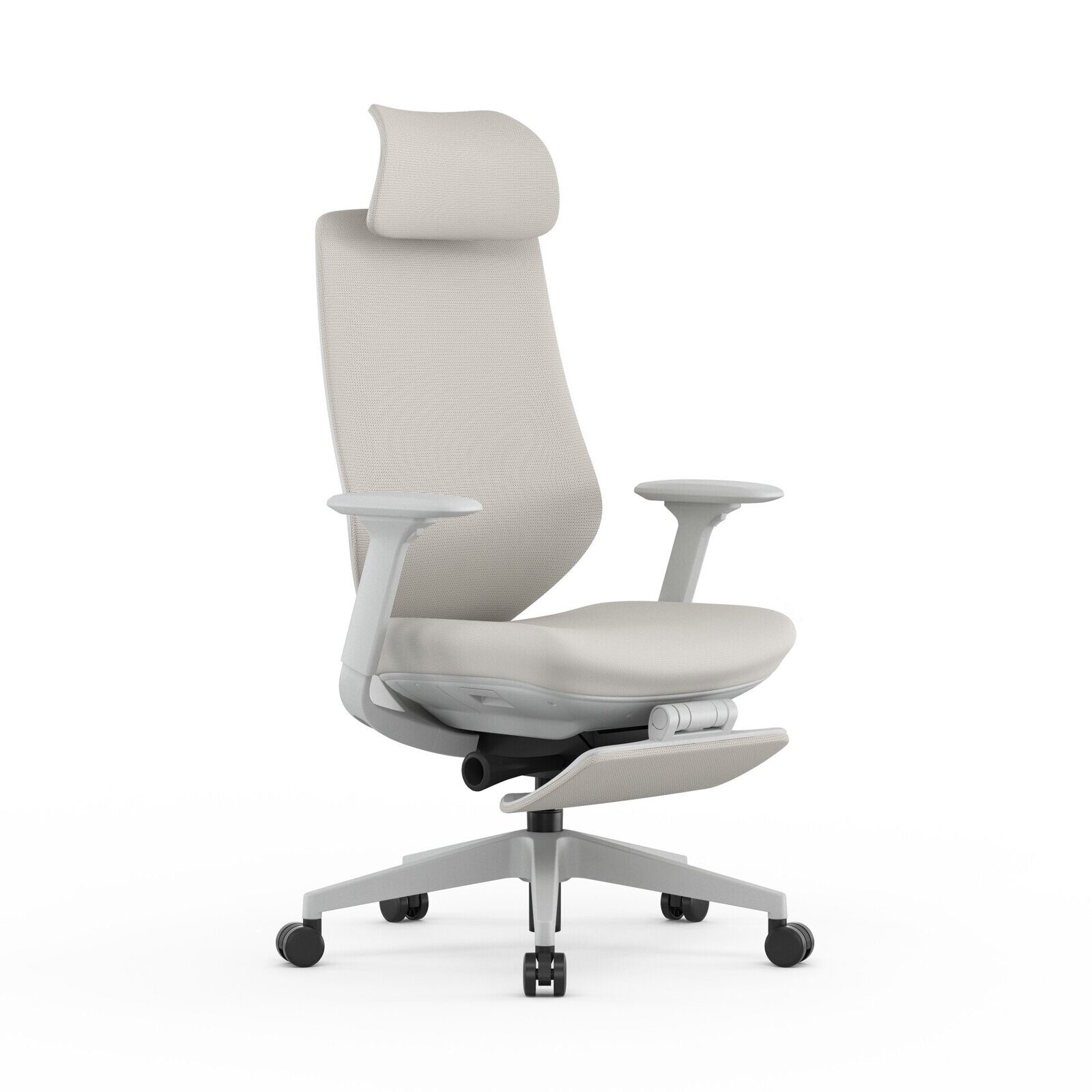 Кресло ESP3-004A-HS Light grey+Footrest