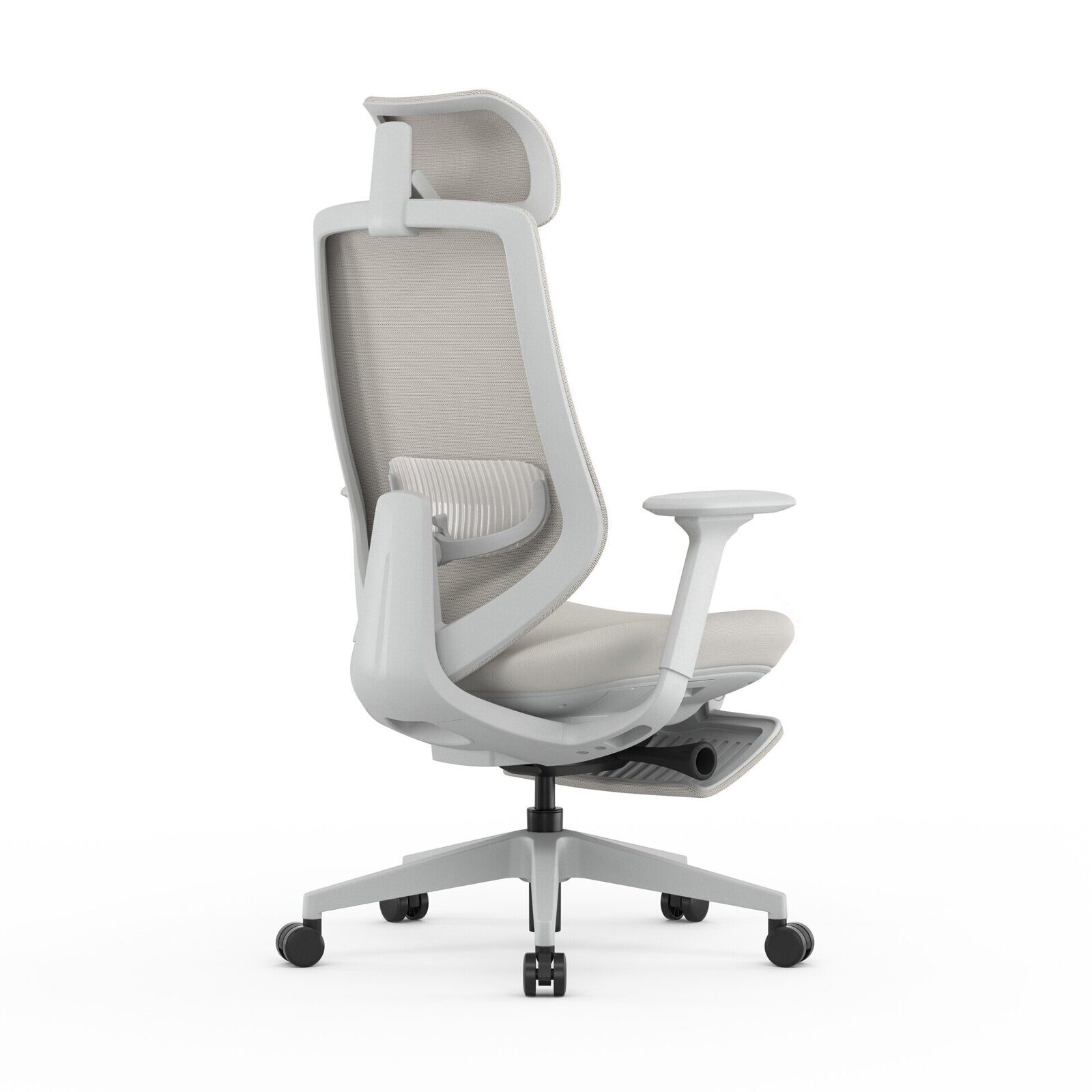 Кресло ESP3-004A-HS Light grey+Footrest