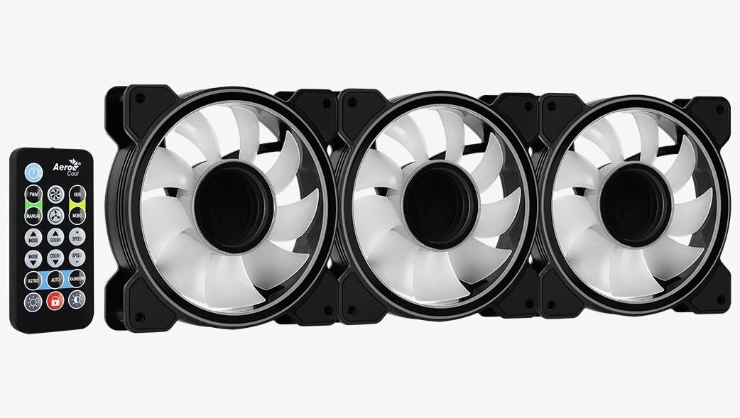 Комплект вентиляторов AeroCool Mirage 12 ARGB Pro